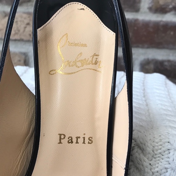 Christian Louboutin Peep Toe Sling Back - Picture 10 of 13
